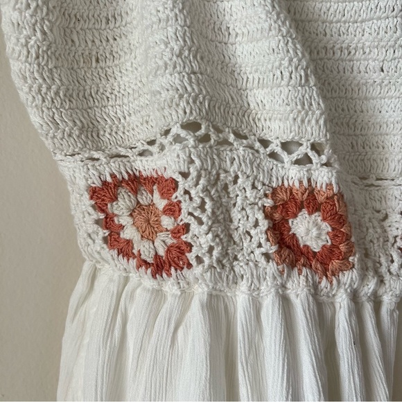 TORRID Maxi Crochet Detail Trapeze Dress GRANNY SQUARE CROCHET SIZE large 00X - Picture 13 of 13